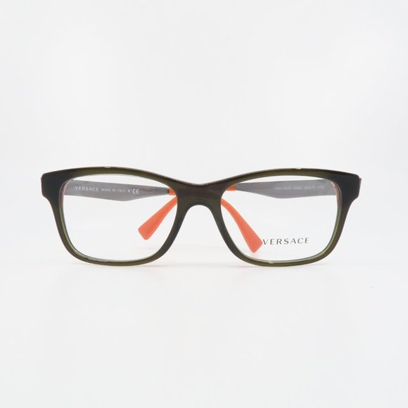 Versace MOD 3245 5235 Unisex Rectangular Olive - Picture 2 of 7